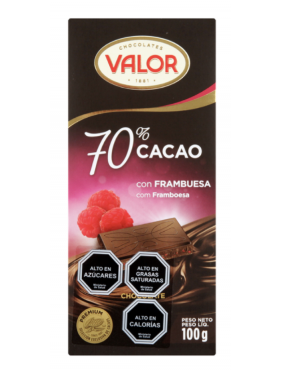 Chocolate Valor 70% Cacao