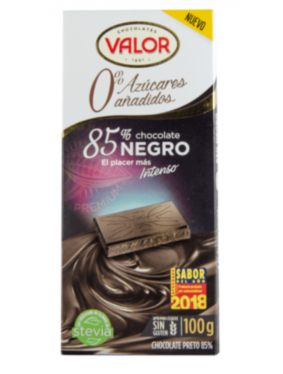 Valor 85% Cacao Con Stevia